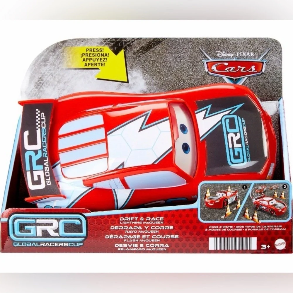 Disney and Pixar Cars Global Racers Cup Drift and Race Lightning McQueen Toy